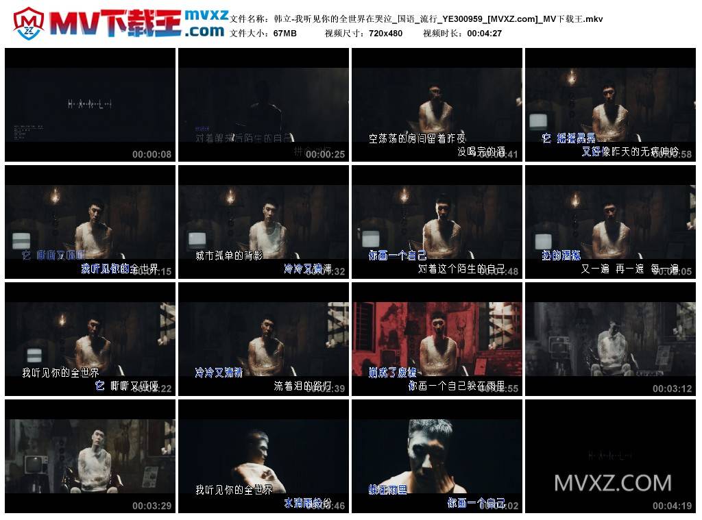 韩立-我听见你的全世界在哭泣_国语_流行_YE300959